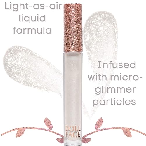 Miniatura 5 de Doll Face Brillo de labios Glitterazzi Liquid Lip Bling Purpurina con un brillo brillante para labios Acabado transparente Libre de crueldad