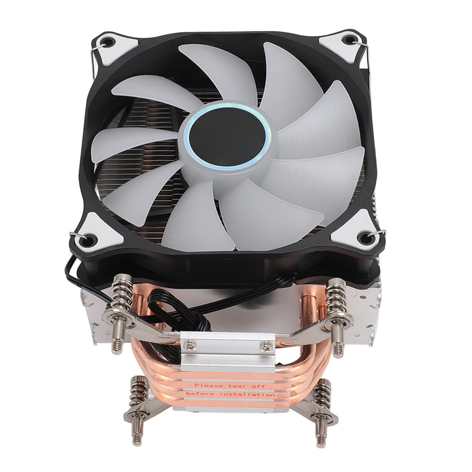 12 cm RGB-CPU-Kühler, leiser Computer-CPU-Lüfter, 3-poliger Ersatz-Lüfter für Computer