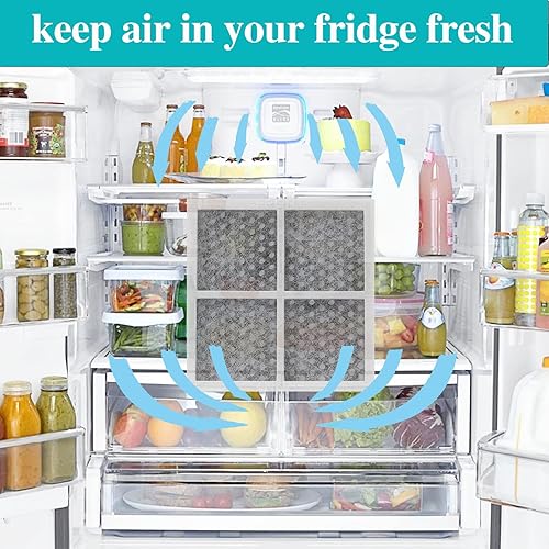 Miniatura 4 de SEISSO LT120F - Filtro de aire fresco para refrigerador LG, compatible con Kenmore, refresca el aire del refrigerador, absorbe los olores, 6 paquetes