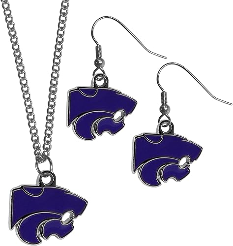 Vista 38 de Siskiyou Sports NCAA unisex-adult Dangle Earrings and Chain Necklace Set