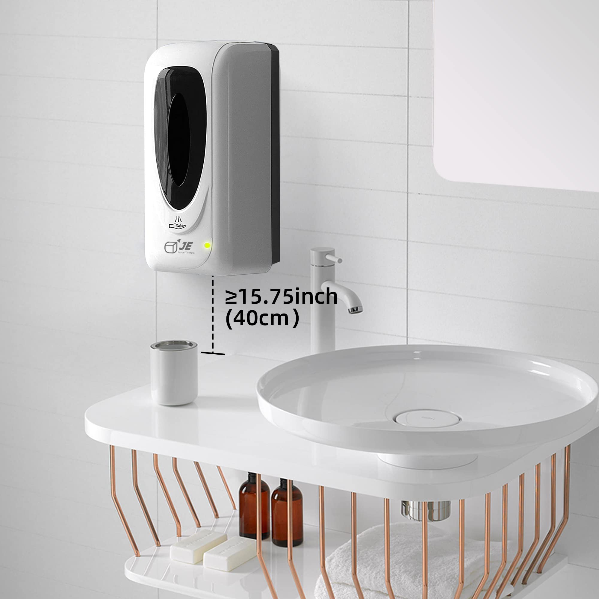 Automatic Hand Sanitizer Dispenser Wall Mounted, JE Touchless Spray