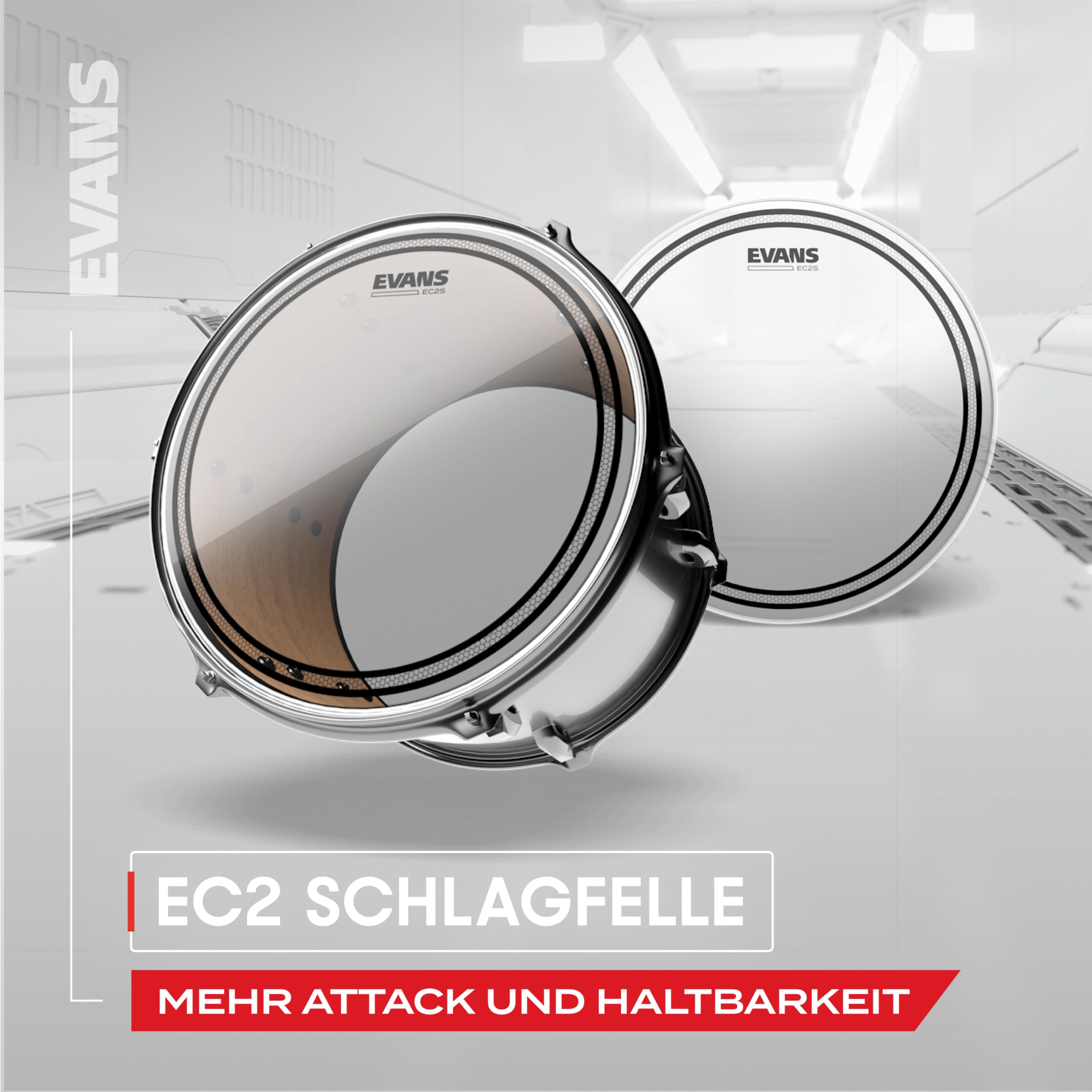 Evans G2 2-Lagen Tom Drum Felle, Fusion Tompack, beschichtet, 10, 12 & 14 Zoll