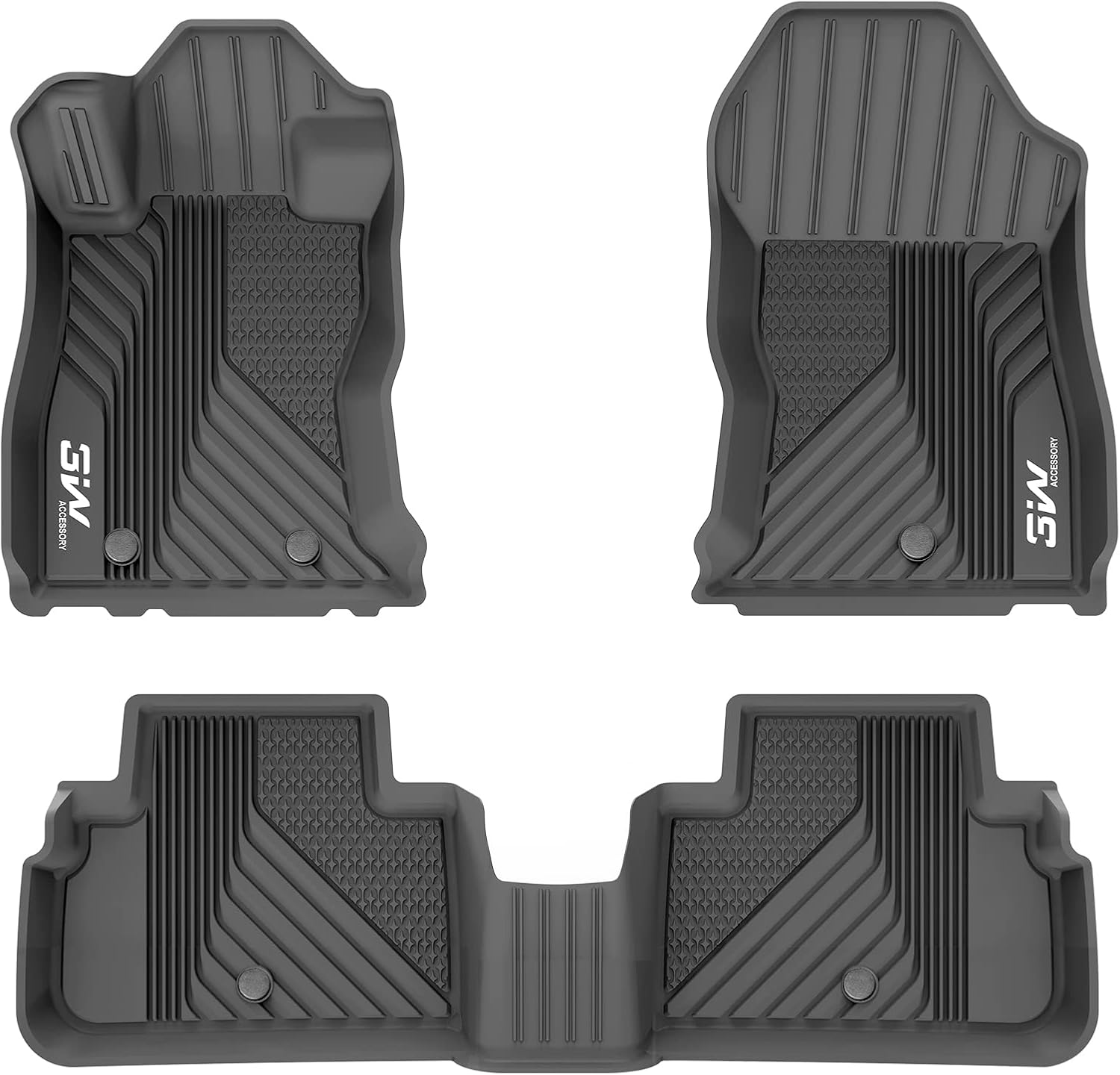 3W Floor Mats Compatible for Subaru Forester 20192023, TPE All Weather Custom Fit Floor Liner