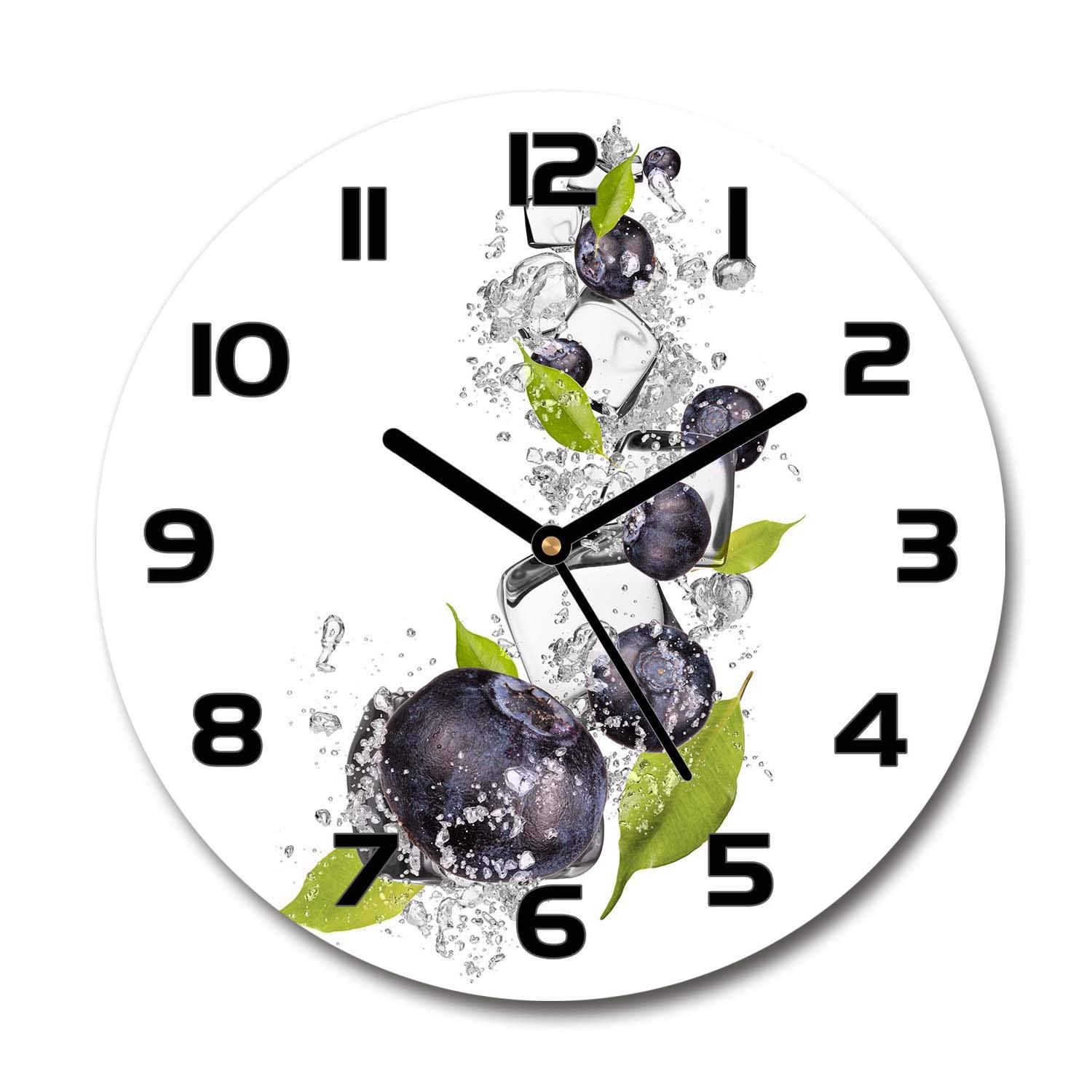 Horloge en verre 60x60cm silencieuse pour sublimer la cuisine ou le salon