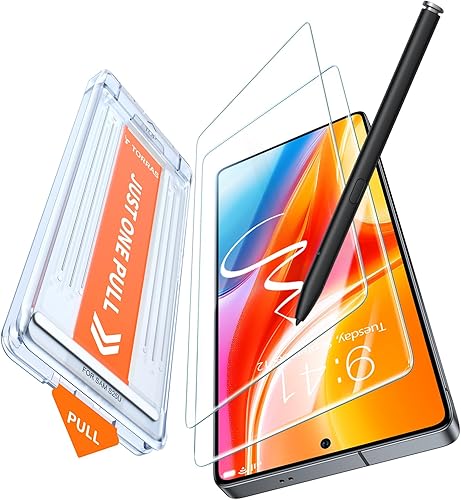 TORRAS Protector de pantalla para Samsung Galaxy S25 Ultra, 9H+ vidrio templado inastillable de grado militar, paquete de 2 unidades, táctil