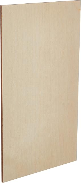 Rayher Plywood Sheet for Crafts, Wood Sheet for Fret Saw Projects, Large Plywood Board in the size 30x20cm, brown, 6299800