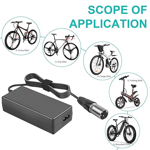 Miniatura 8 de Tree - Cargador de batería de scooter de 60 W para bicicleta eléctrica LASHOUT, cargador de litio de 24 V 2 A, compatible con silla eléctrica Jazzy,