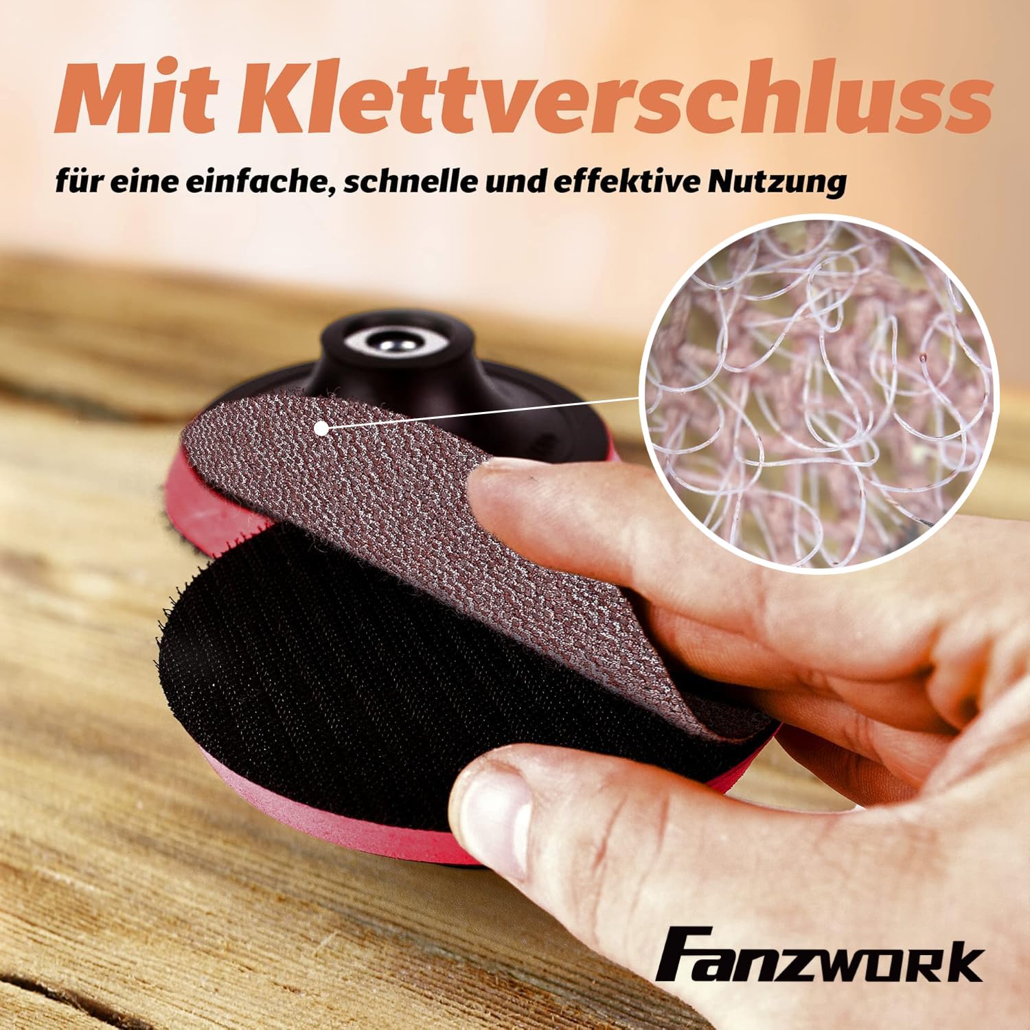 FANZWORK Lot de 30 Disques Abrasifs en Maille Ø 150 mm (15 x Grain 80, 15 x Grain 120) – Compatibles avec Toutes les Ponceuses Excentriques Ø 150 mm.