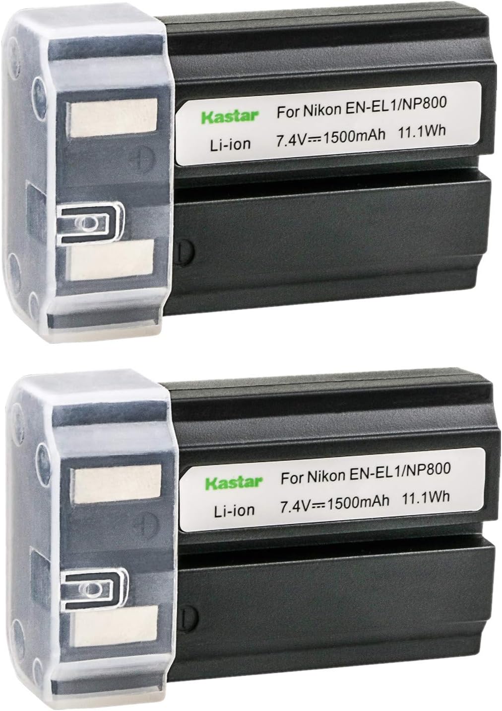 Kastar 2 Pack Replacement EN-EL1 Li-ion Battery for Coolpix S60 S80 S205 S200 S210 S220 S500 S510 S520 S570 S600 S700 S3000 S4000 S5100 Digital Cameras