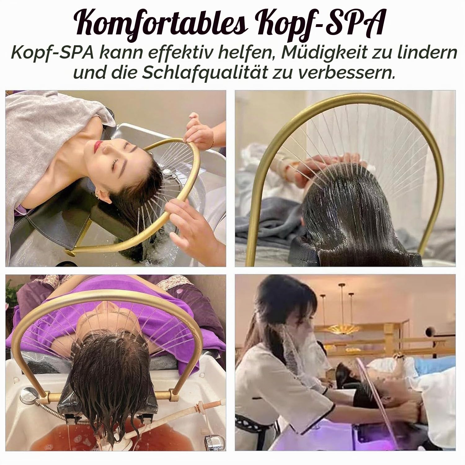 Head Spa Gerät,Japanese Head Spa Equipment,Haarwaschbecken für Bettlägerige mit 60L Wassertank, Mobiles Waschbecken, inklusive Dampfbegaser und Dampfhaube, für Kopf Spa und Friseursalons