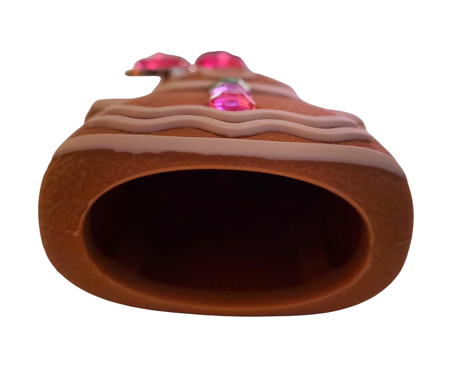 Bath and Body Works Neon Miss Gingerbread with Gemstones and Pink Bow Pocketbac Hand Sanitzer Holder
