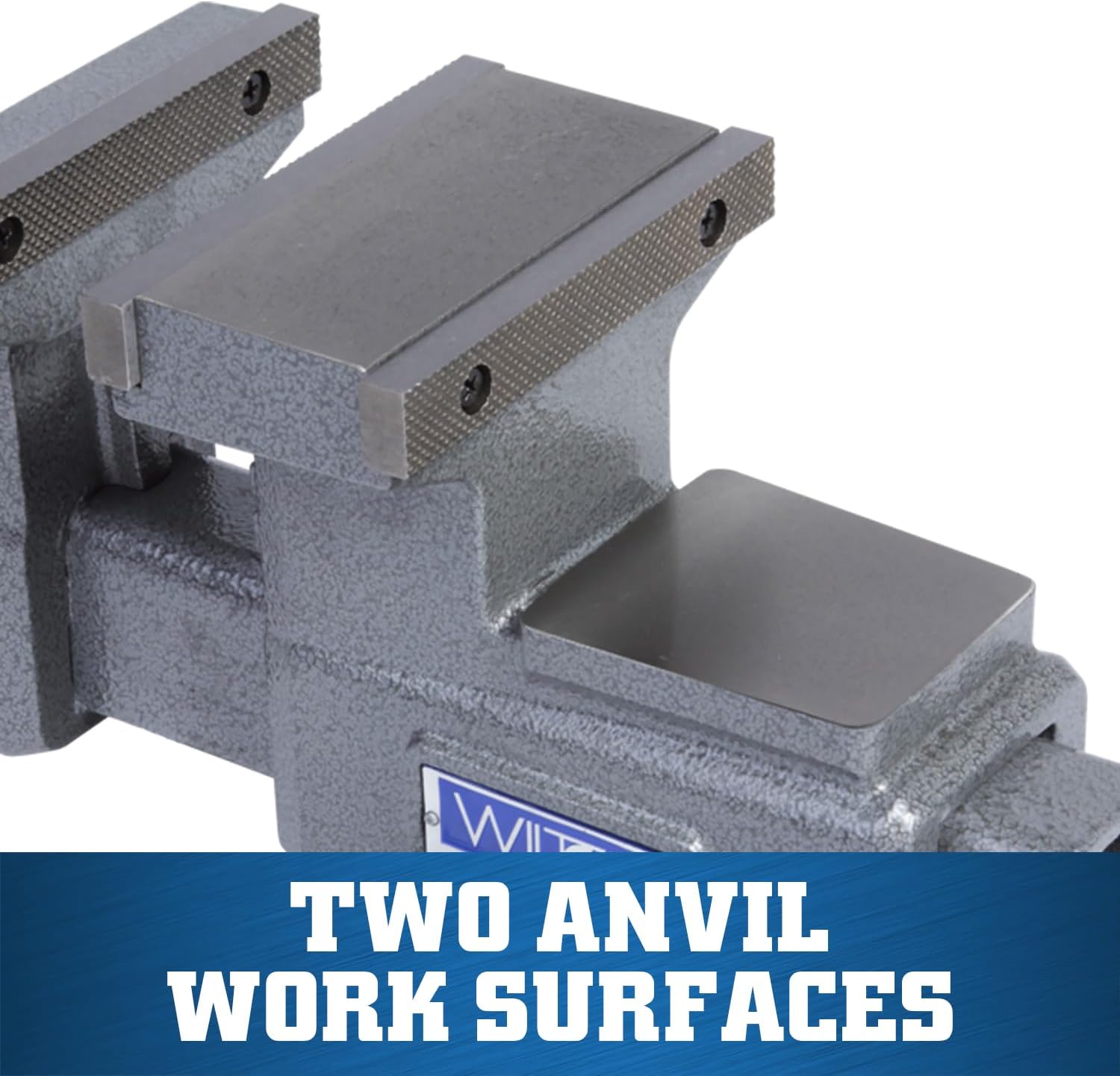 Wilton Reversible Bench Vise, 5.5" Jaw Width, 6.75" & 10.75" Jaw Opening, 3.75" Throat (4550R)