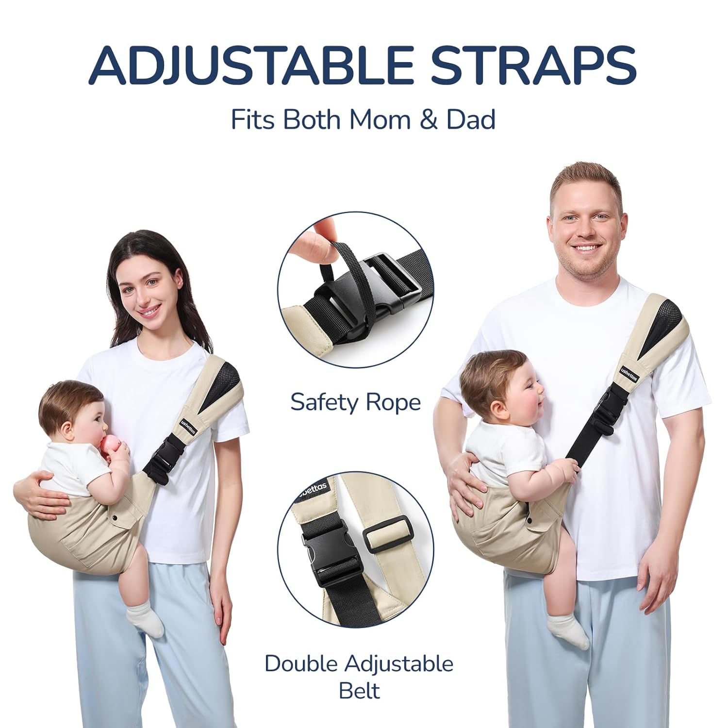 Soft Baby Carrier, Adjustable Toddler Carrier with Pocket, 100% Cotton Ergonomic Upright Design