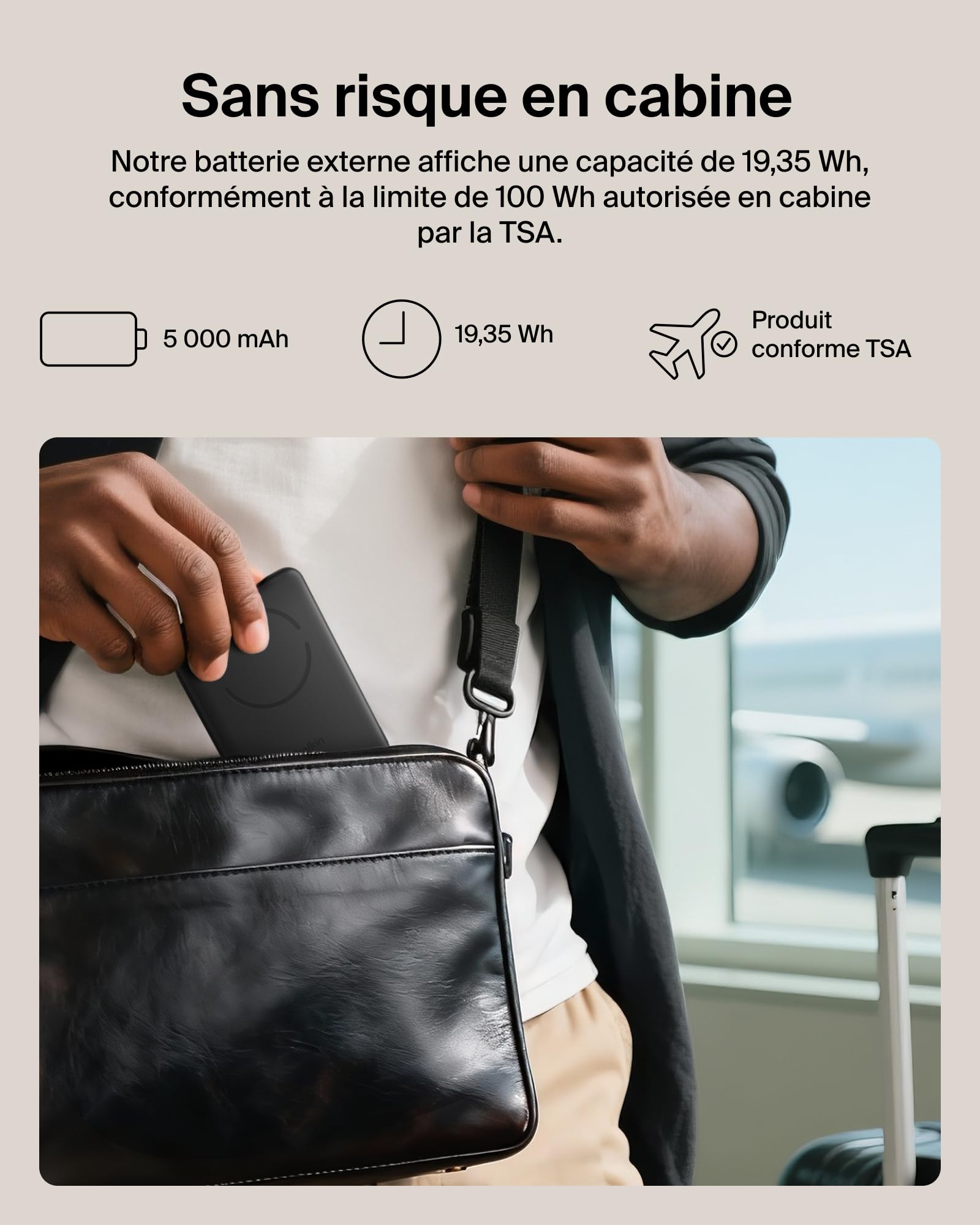 Belkin BoostCharge Batterie Externe Magnétique 5 000 mAh - Noir