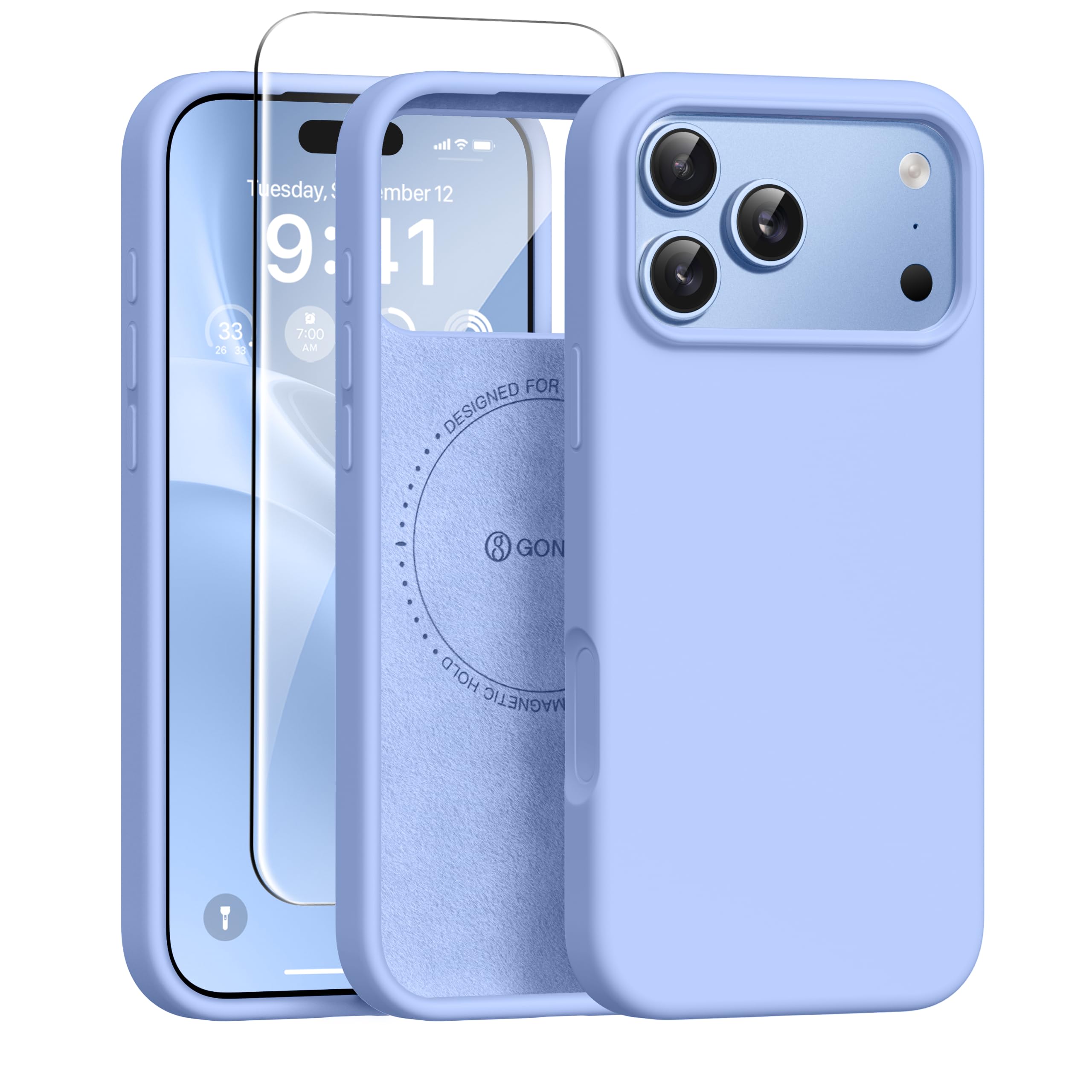 GONEZ for iPhone 18 Pro Max Case/iPhone 17 Pro Max Case, Gulf Blue