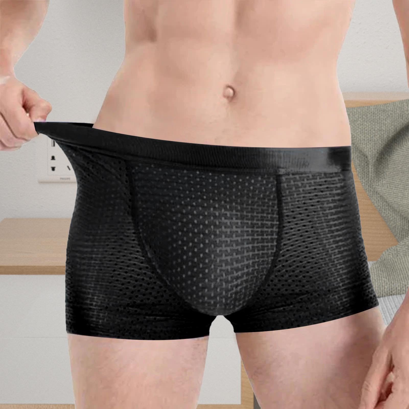 Elegant Silk Sous-vêtements En Soie Glacée Pour Homme, Sous-vêtements