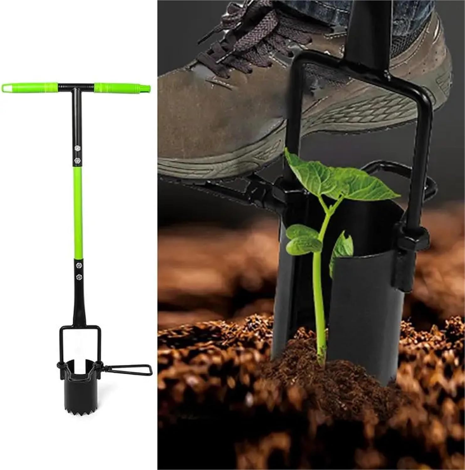 Bulb Planter Tool Bulb Planter Tool Long Handled Transplanter Device Ergonomic Handle Garden Digging Holes for Weeding