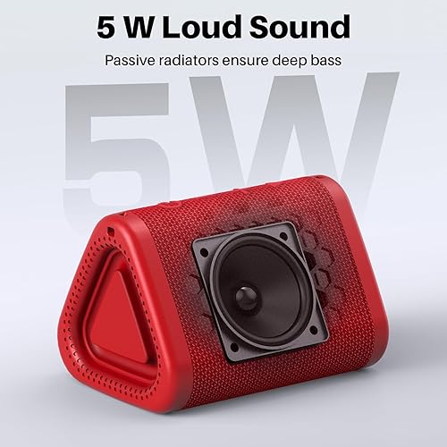 Miniatura 2 de Bobtot Altavoz Bluetooth portátil inalámbrico, IPX7 pequeño altavoz de ducha impermeable, tiempo de reproducción de 15 horas, sonido fuerte y