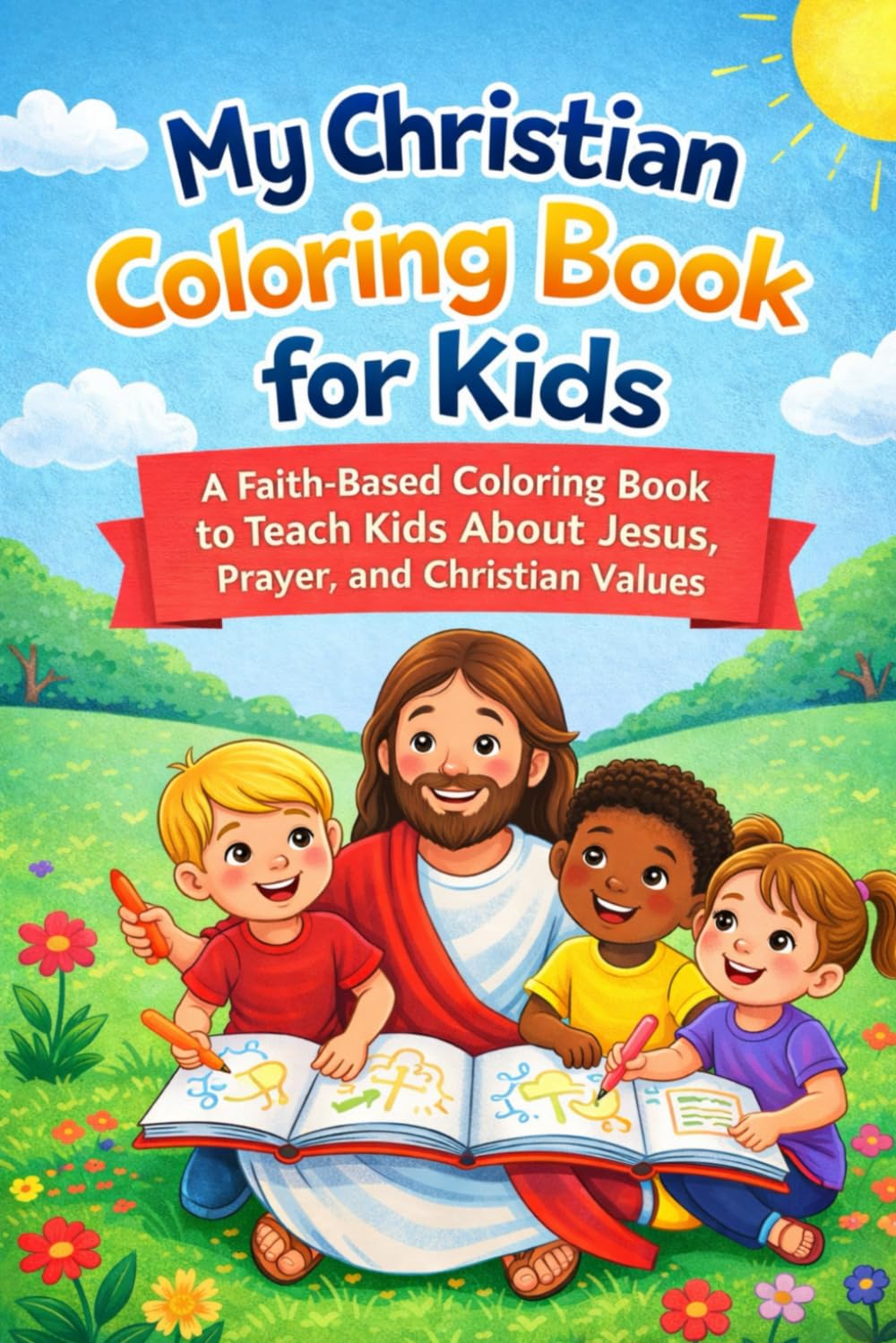 My Christian Coloring Book for Kids: A Faith-Based Coloring Book to Teach Kids About Jesus, Prayer, and Christian Values