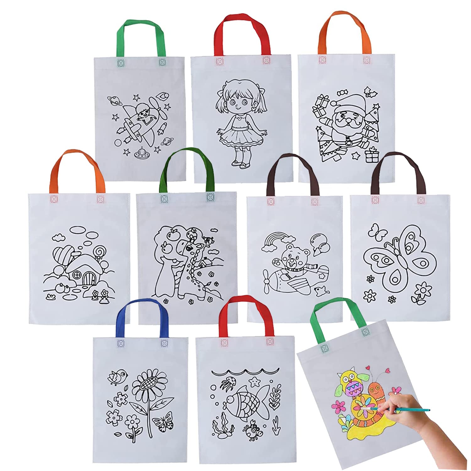 See full amazon price history chart for DOUBLE R BAGS Fabric Reusable Shopping Non-Woven Kids Return Gift Bag With Handle For Diy Birthday Party & Goodie Khoi Loot Bags. (Pack Of 40),Multicolor DOUBLE R BAGS Fabric Reusable Shopping Non-Woven Kids Return Gift Bag With Handle For Diy Birthday Party & Goodie Khoi Loot Bags. (Pack Of 40),Multicolor (B0C3RMVZ43) Amazon Price History, Amazon Price Tracker