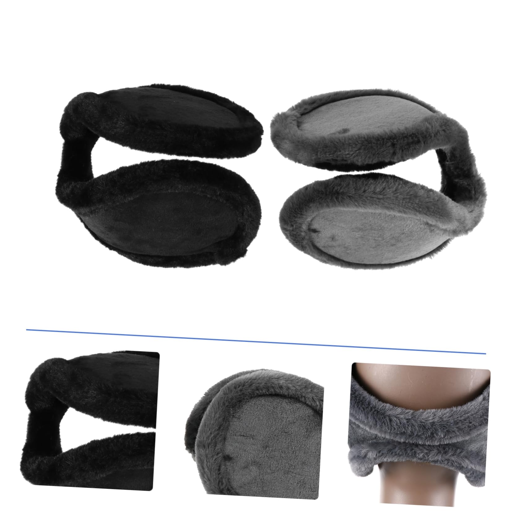 6piezas Auriculares De Invierno Orejeras De Peluche Para Protección Auditiva Calentadores De Oídos Para Actividades Al Aire Diseño Trasero Para Mayor Comodidad y Estilo
