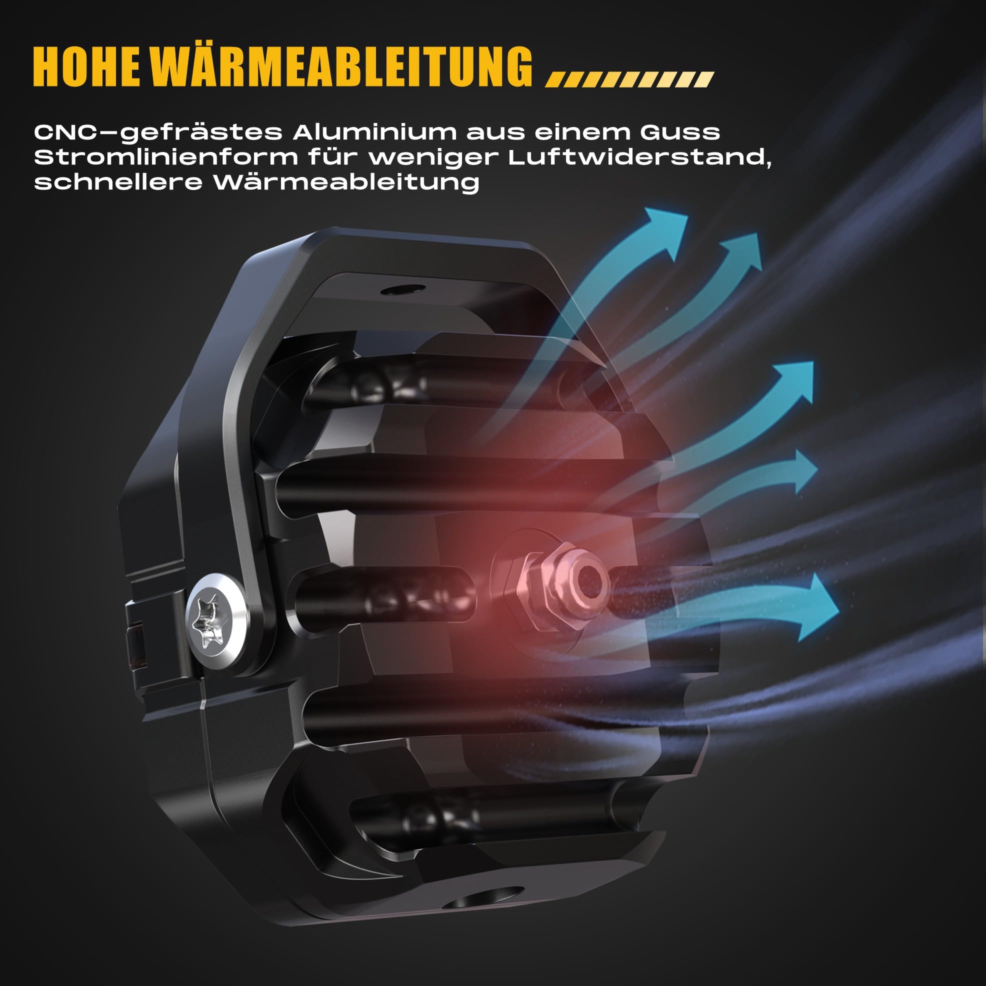Future Eyes LED Zusatzscheinwerfer Motorrad ECE E-Mark E57 – 120W 12000LM Motorrad Nebelscheinwerfer, Zusatzscheinwerfer für Motorrad LED, IP67 Wasserdicht, 800M Reichweite, 360° verstellbar