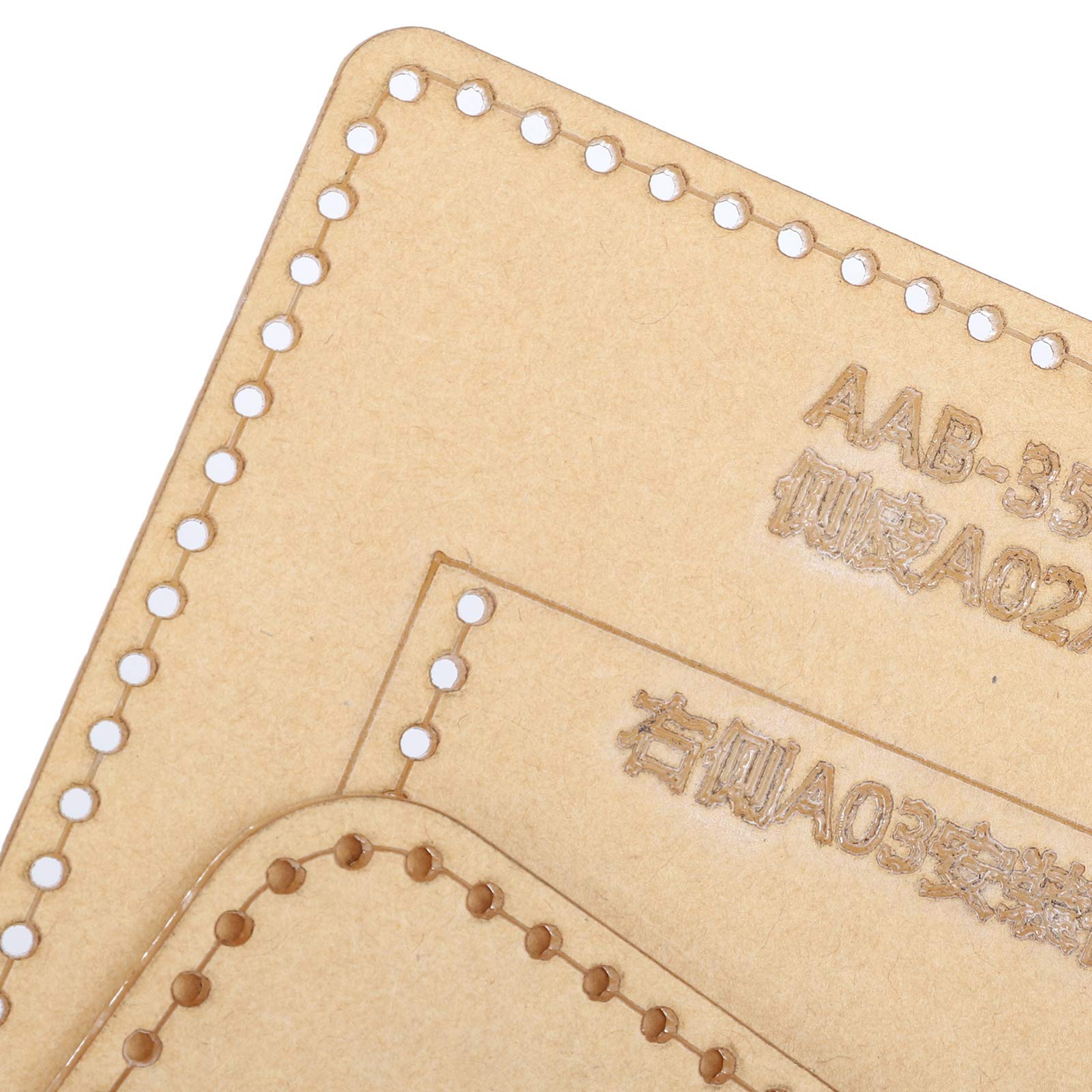3Pcs Acrilico Modello Sacchetto di Carta Porta Passaporto FAI DA TE Modello In Pelle Portafoglio Stampo Strumenti Artigianali Modello di Sacchetto di Carta Porta Passaporto In Pelle Stencil Stampo Mod