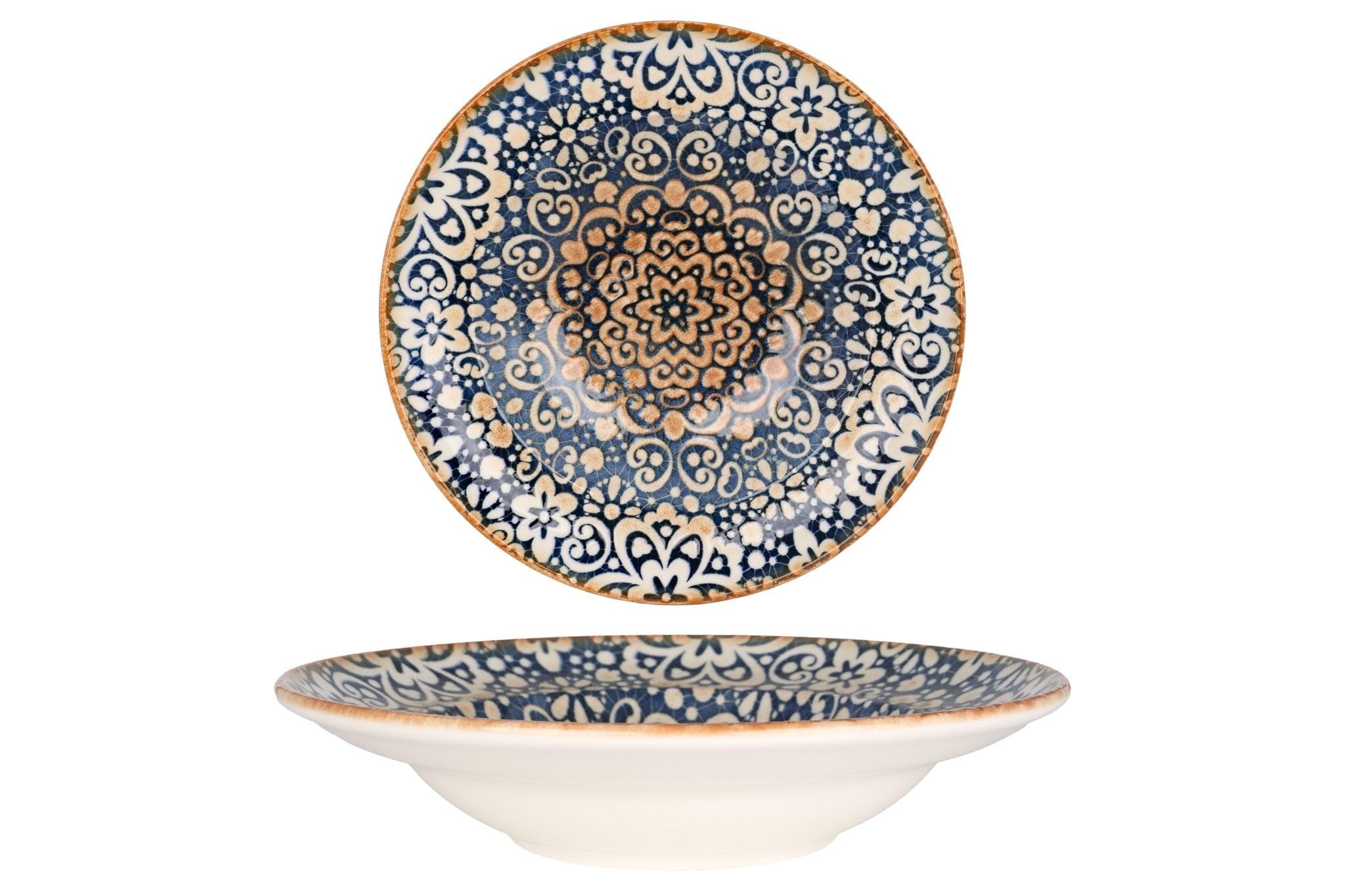 Bonna Assiette De Pâtes - Alhambra - Porcelaine - 27 cm (400cc) - lot de 2