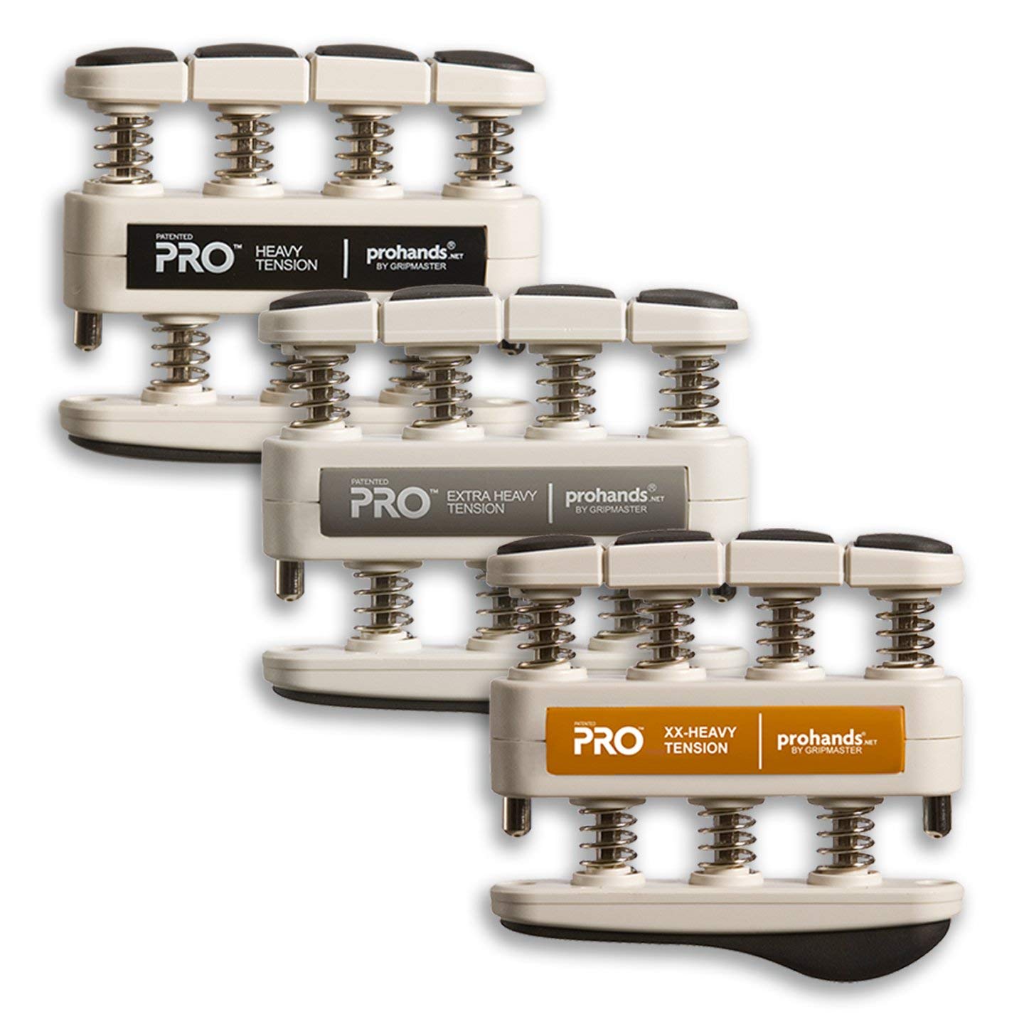 Prohands PRO Hand Exerciser, Finger Exerciser (Hand Grip Strengthener), Spring-Loaded, Finger-Piston System, Isolate and Exercise Each Finger