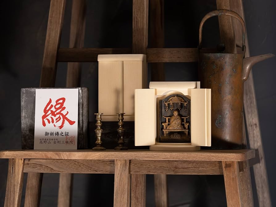 厨子入り　弘法大師　M780 総桧【厨子入り仏像】弘法大師 - 仏壇仏具の仏縁堂