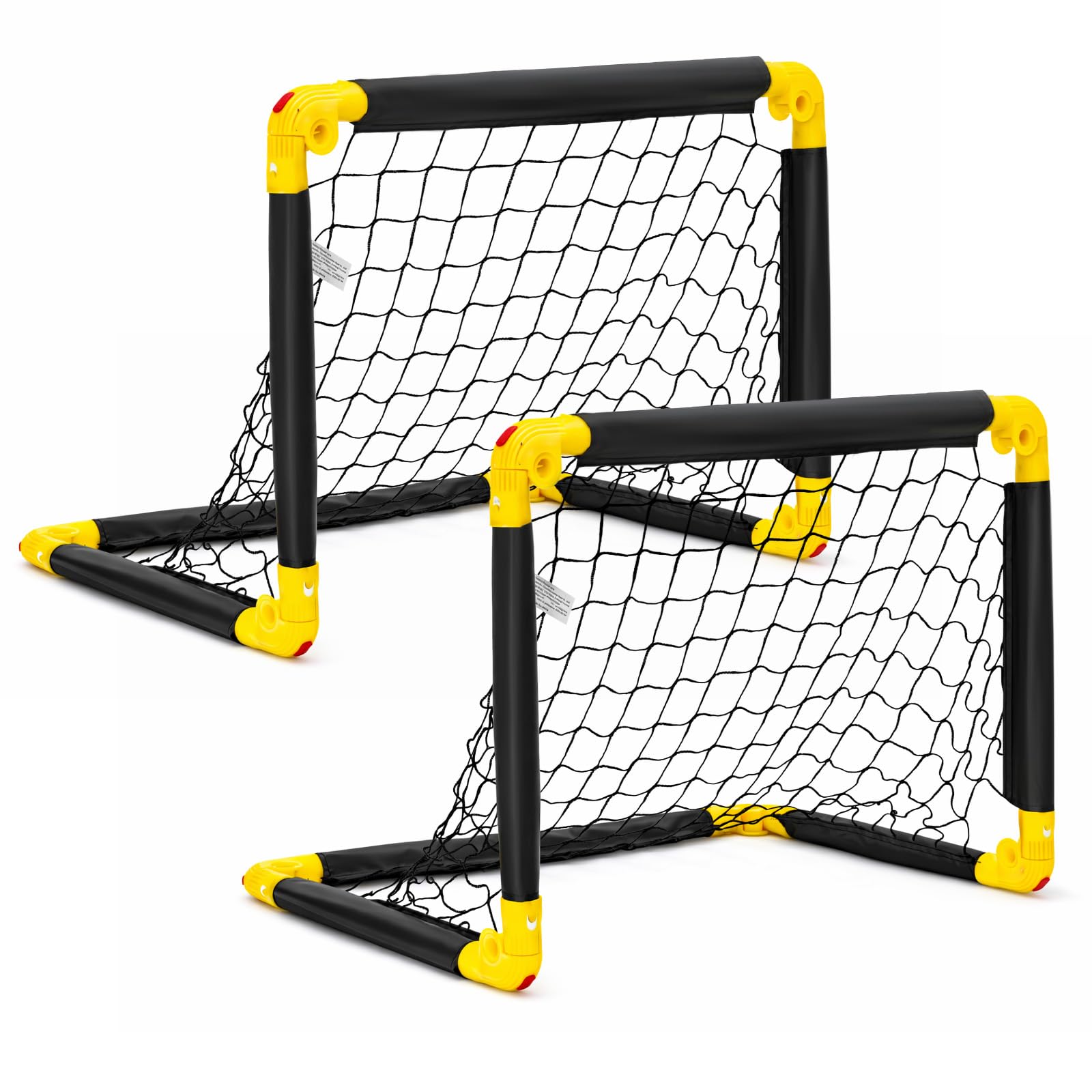 Football Goals Set of 2 47 * 61.5CM With Carry Bag Football Training Equipment Indoor and Outdoor Foldable Storage Portable Pop Up Football Goals Goals Posts for Kids and Adults