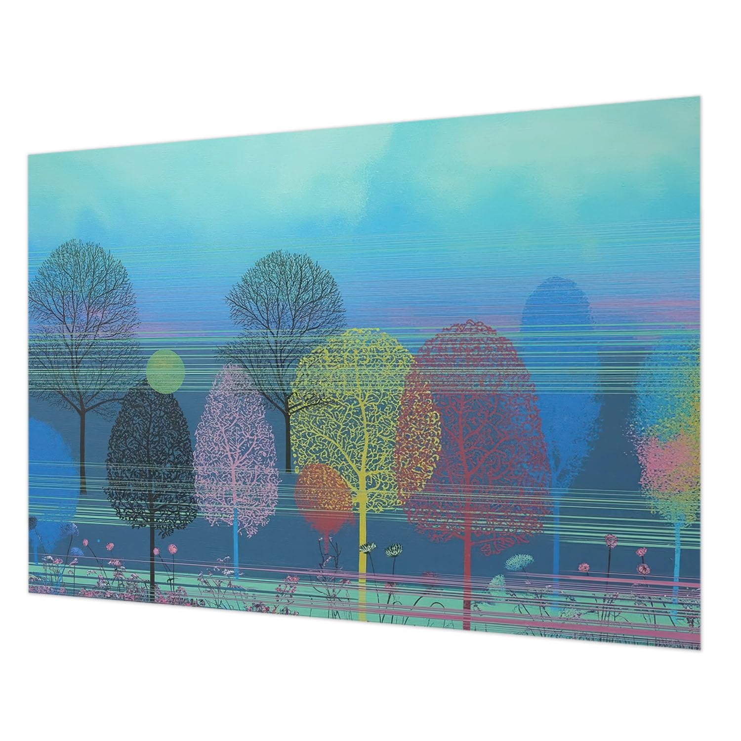 Décor mural intissé 208x146 cm Tulup harmonie colorée pour habiller votre salon