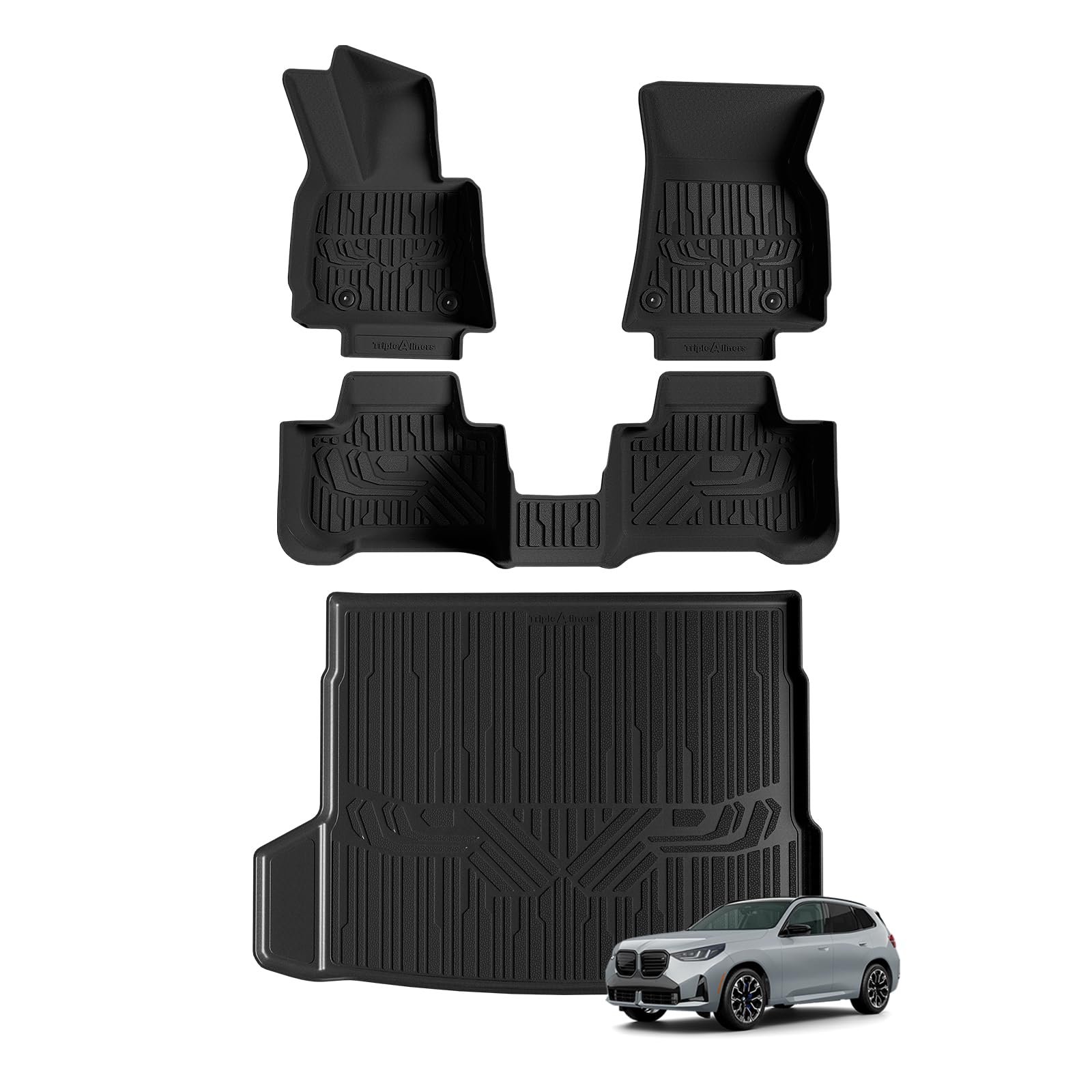 TripleAliners Floor Mats &amp; Trunk Mat for 2025 2026 BMW X3 Accessories