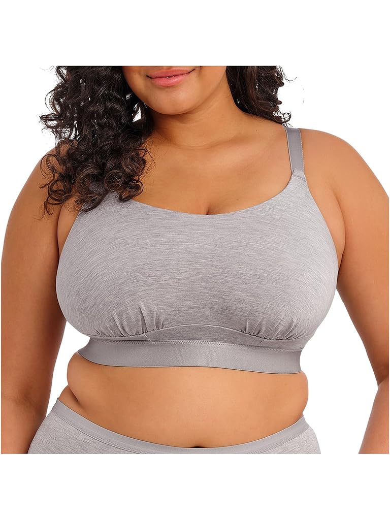 Gray elomi Downtime Non-Wired Full Figure Bra