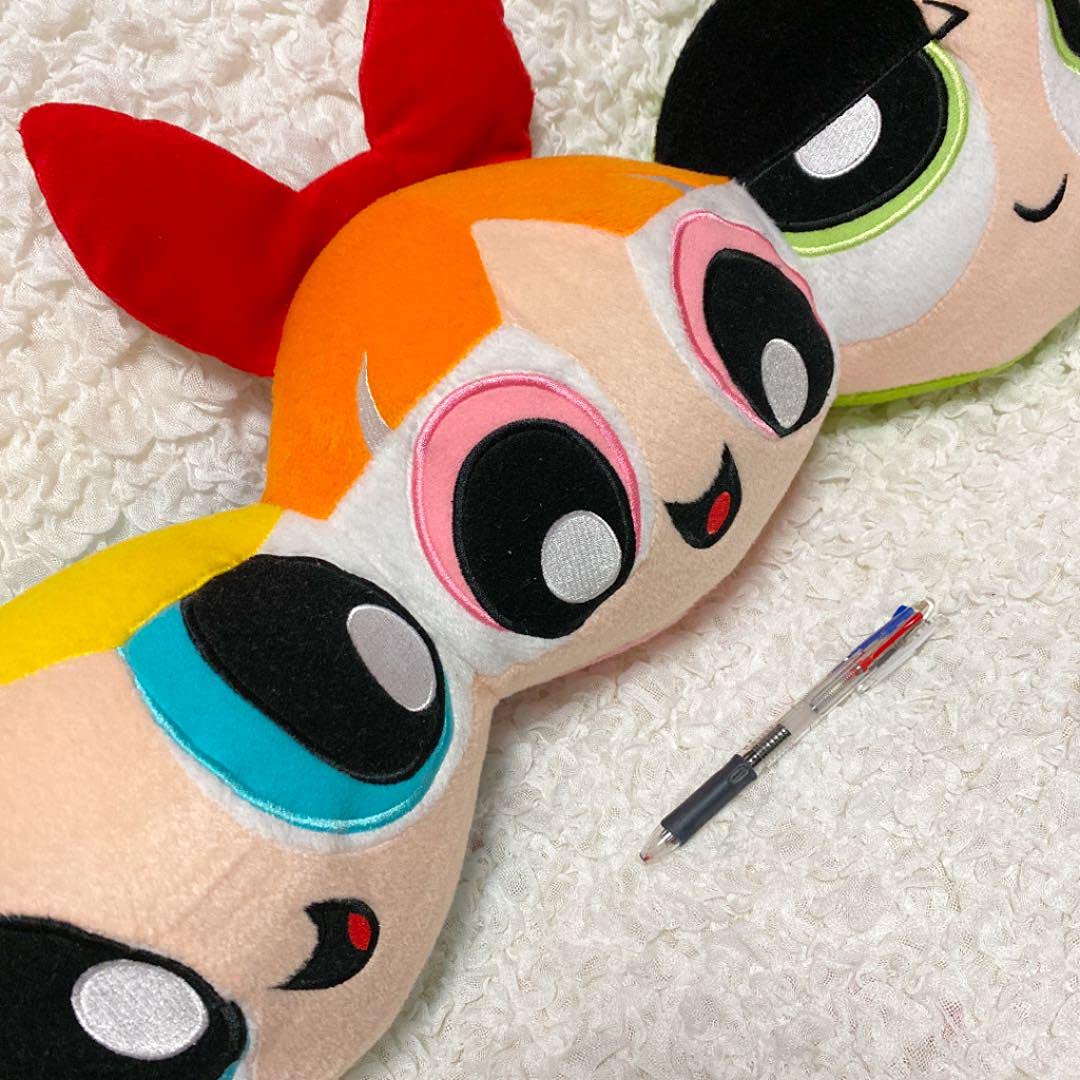 パワーパフガールズ　クッション　ぬいぐるみ Amazon.co.jp: パワーパフガールズ フェイス ぬいぐるみ