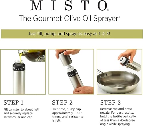 Miniatura 10 de Pulverizador Misto de aceite de oliva de aluminio cepillado Aluminio cepillado individual Aluminio