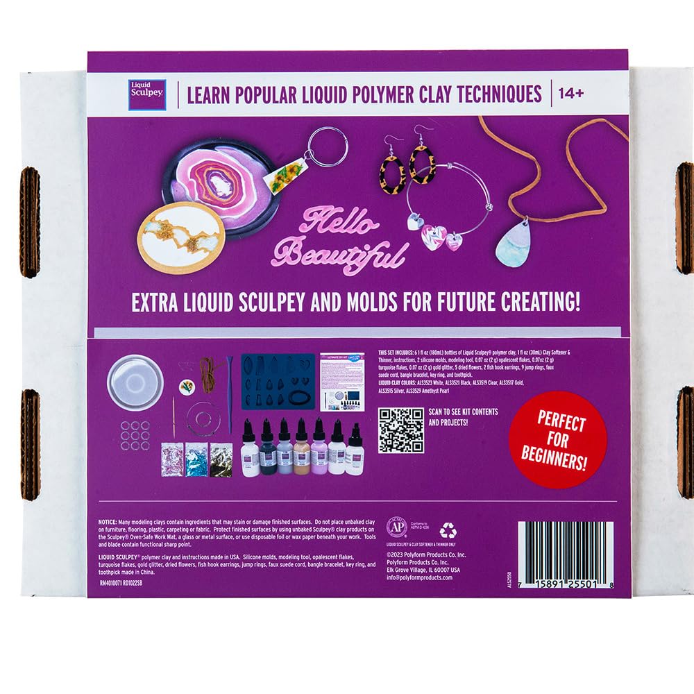 Sculpey Liquid Clay Crafts Ultimate DIY Kit-Assorted