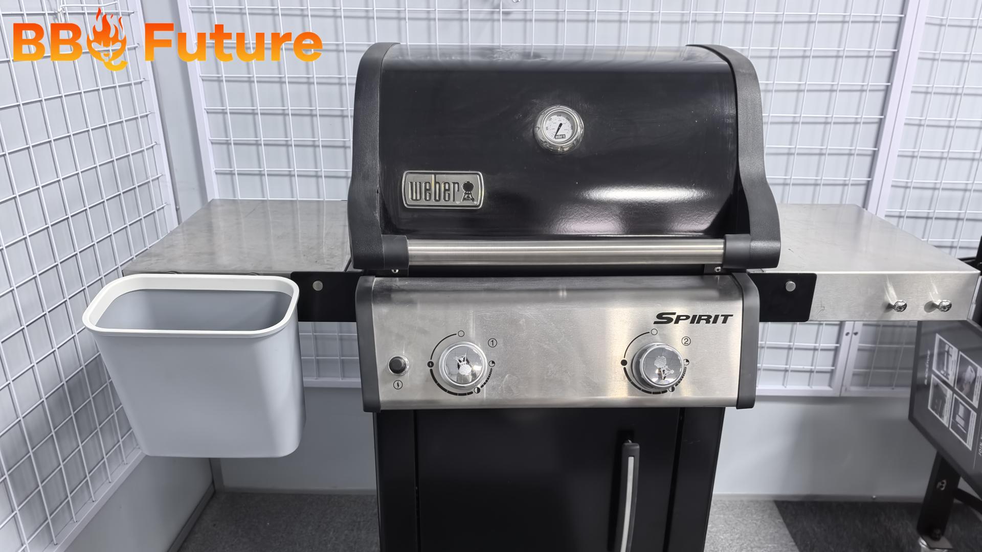 Image of BBQ Future Magnetic Trash Can for Blackstone - 2.1 Gallon Grill Hanging Garbage Can BBQ Parts, No Drill Mount Trash Bin Container for Weber Charbroil Nexgrill Expert Grill and More Griddle