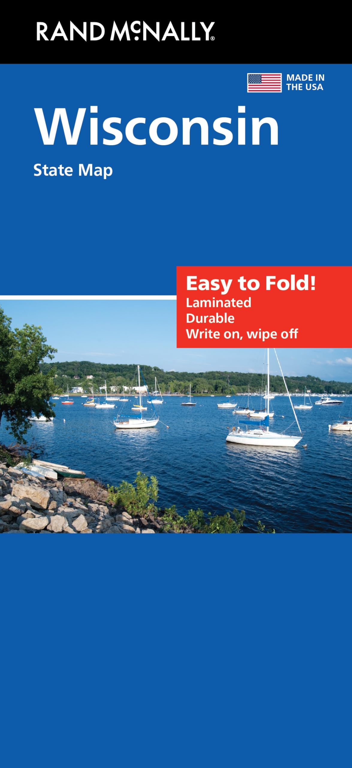 Rand McNally Easy to Fold: Wisconsin State Laminated Map