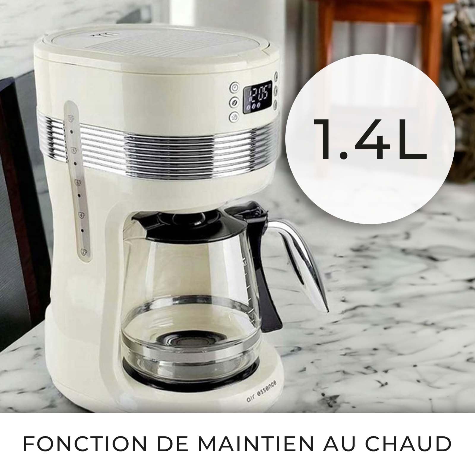 Machine À Café Filtre Pour 8 Tasses De Café, Cafetières Filtres Avec