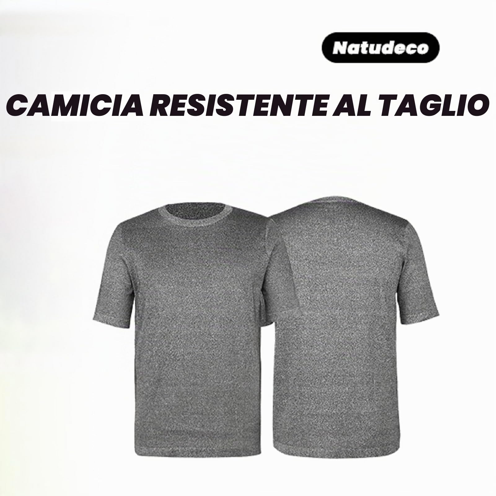 Abbigliamento Resistente Taglio Maglietta Sicurezza a Prova Taglio Top Abbigliamento Lavoro Industriale Livelli 5 Abbigliamento Protettivo per Fabbrica Magazzino Cucina(M)