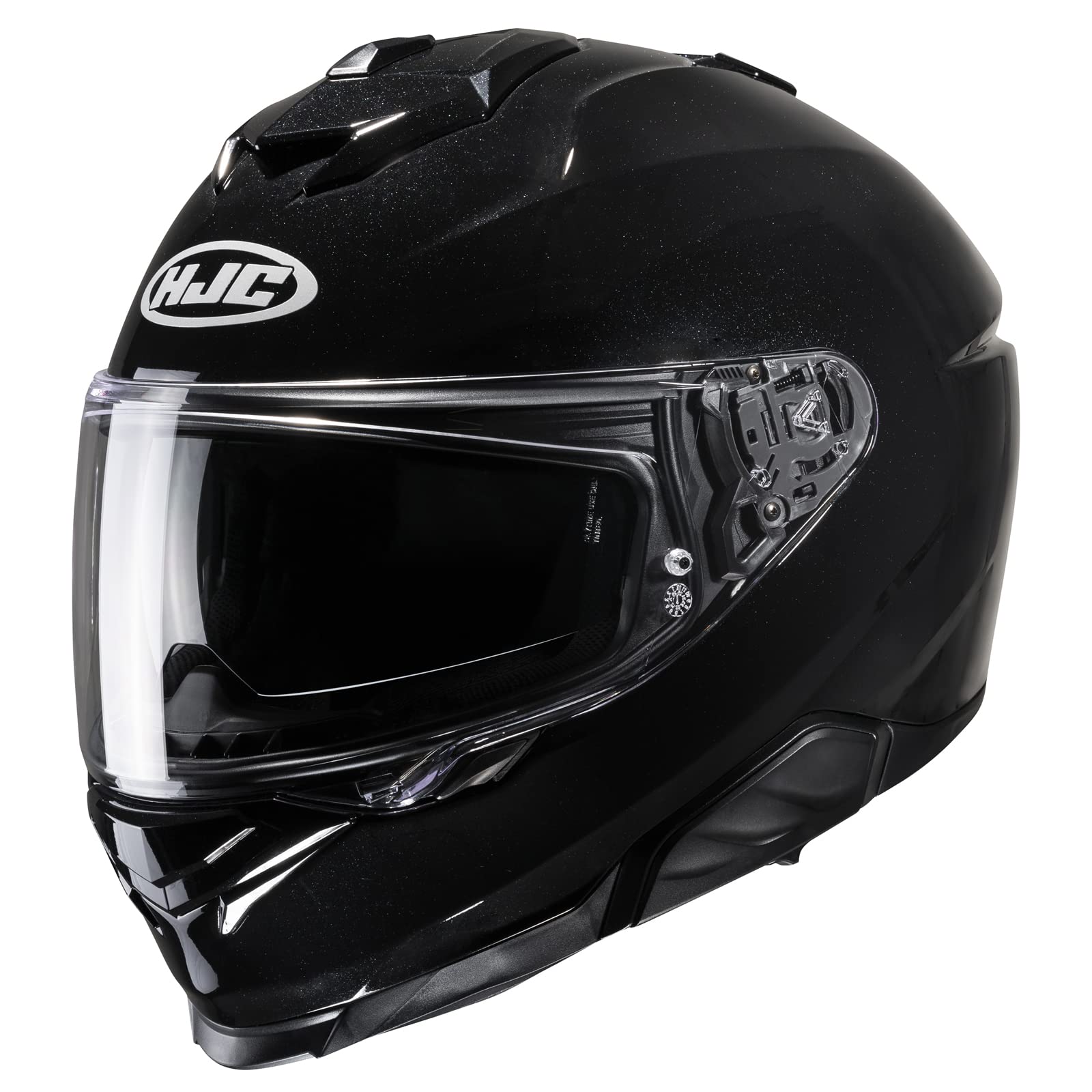 HJC i71 Men's Street Motorcycle Helmet - Black / Large