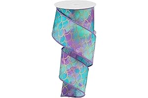 Craig Bachman 2.5" Mermaid Ribbon: Watercolors