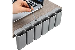 6Pcs Screen Caddy Pen Holders For Easy Desk Organization