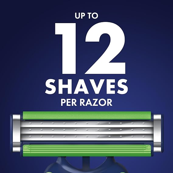 Gillette Sensor3 Sensitive Men's Disposable Razor, 4 Razors