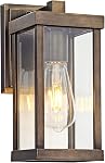 Lumières extérieures noires pour la maison 11" H Extérieur mur Sconce Imperméable installations extérieures de lumière pour garage, porte, porche, patio