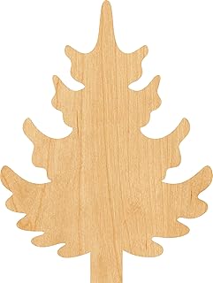 Pine Tree Laser Cut Out Wood Shape Craft Supply - 4 Inch