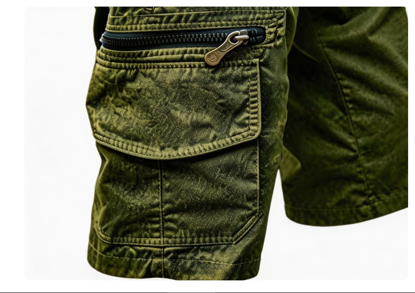 Pantaloncini cargo da uomo, stile retrò, con molte tasche, per sport