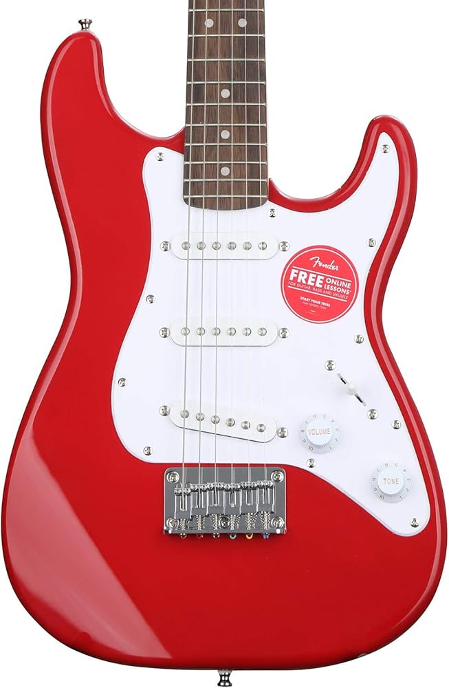 ＃ ギター　Fender　squier Amazon.com: Fender Squier Mini Stratocaster Electric Guitar