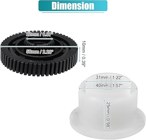 Miniatura 7 de X AUTOHAUX Caja de transferencia Engranajes del actuador del motor para BMW 323i 328i 335d 335i X3 X5 X6 2001-2013 kit de reparación servomotor